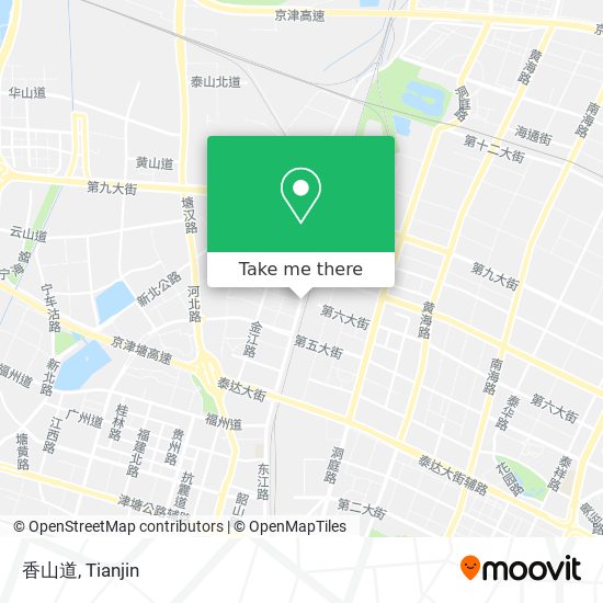 香山道 map