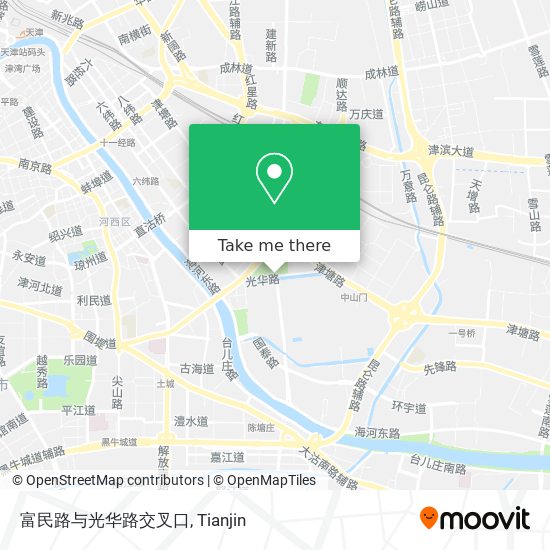 富民路与光华路交叉口 map