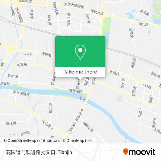 花园道与跃进路交叉口 map