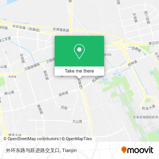 外环东路与跃进路交叉口 map