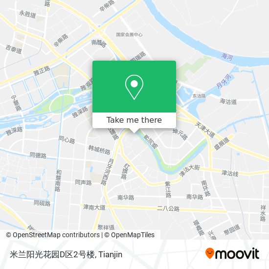 米兰阳光花园D区2号楼 map
