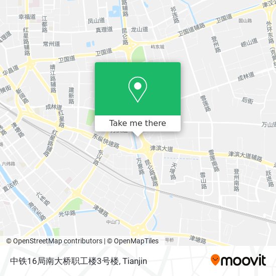 中铁16局南大桥职工楼3号楼 map