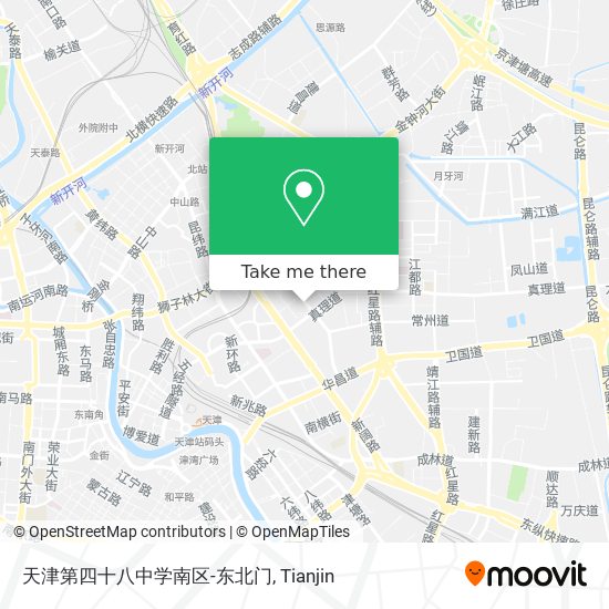 天津第四十八中学南区-东北门 map