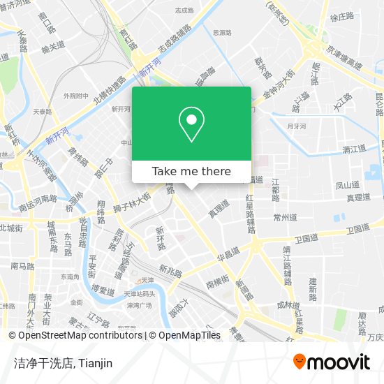 洁净干洗店 map