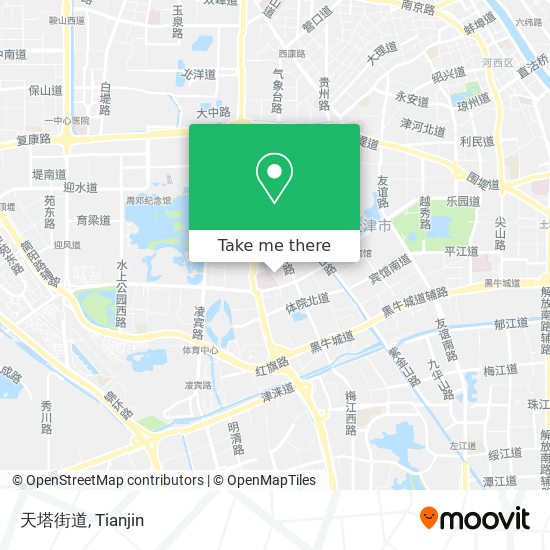 天塔街道 map