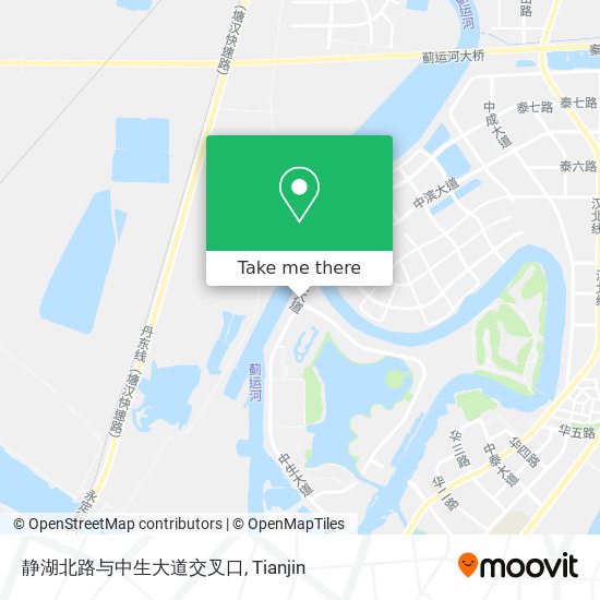 静湖北路与中生大道交叉口 map