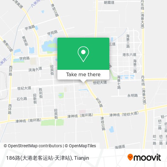 186路(大港老客运站-天津站) map