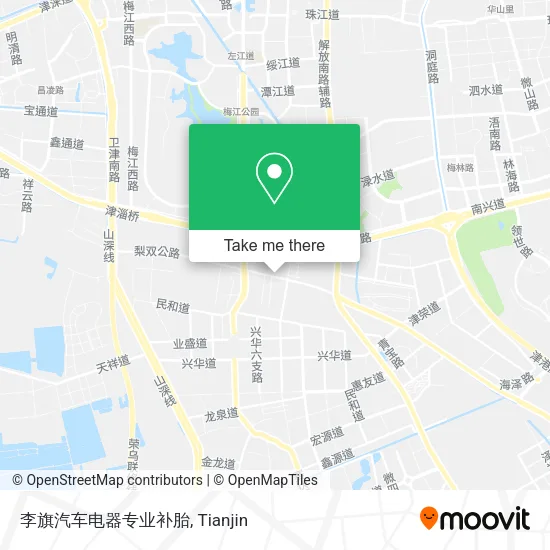 李旗汽车电器专业补胎 map