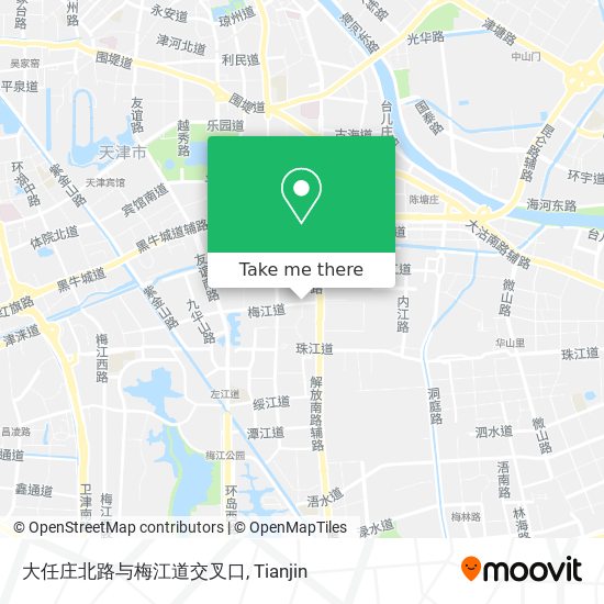 大任庄北路与梅江道交叉口 map