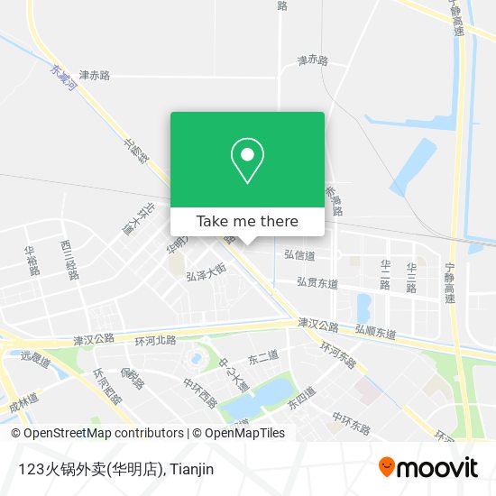 123火锅外卖(华明店) map
