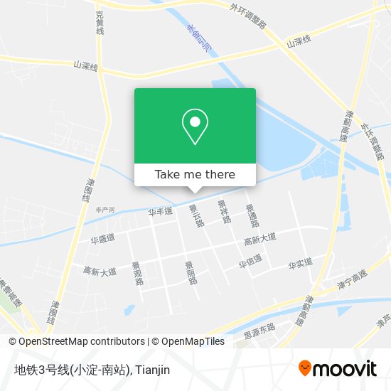 地铁3号线(小淀-南站) map