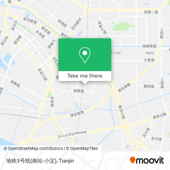 地铁3号线(南站-小淀) map