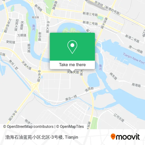 渤海石油蓝苑小区北区-3号楼 map