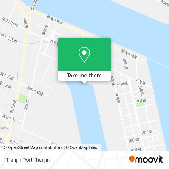 Tianjin Port map