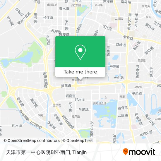 天津市第一中心医院B区-南门 map