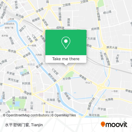 水平塑钢门窗 map