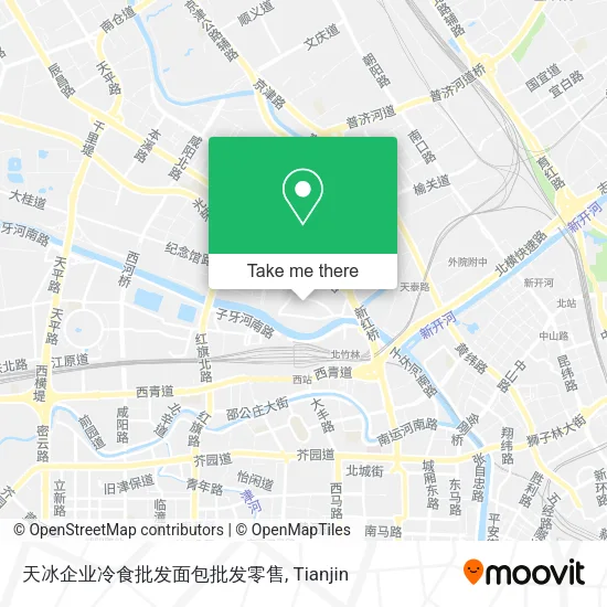 天冰企业冷食批发面包批发零售 map