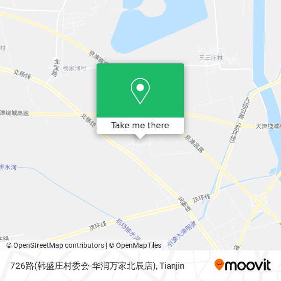 726路(韩盛庄村委会-华润万家北辰店) map