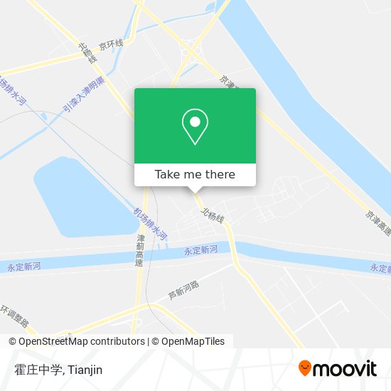 霍庄中学 map