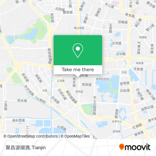 聚昌源烟酒 map