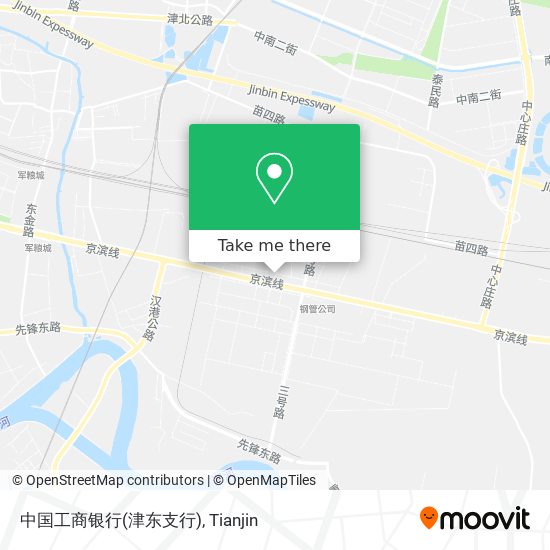 中国工商银行(津东支行) map