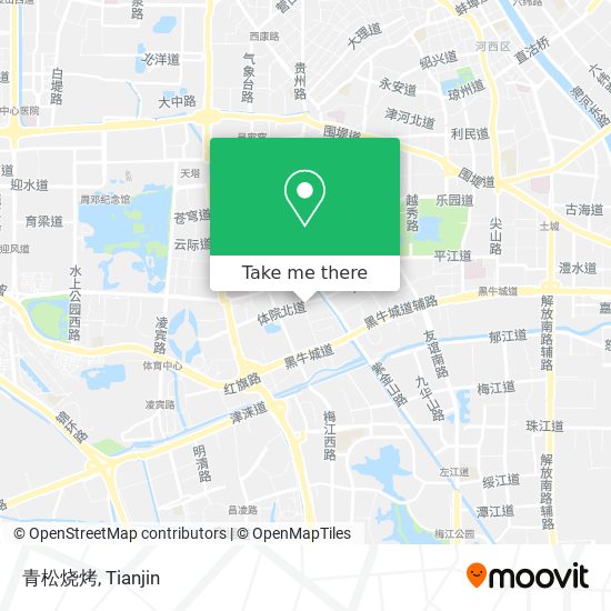 青松烧烤 map