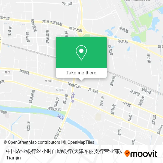 中国农业银行24小时自助银行(天津东丽支行营业部) map