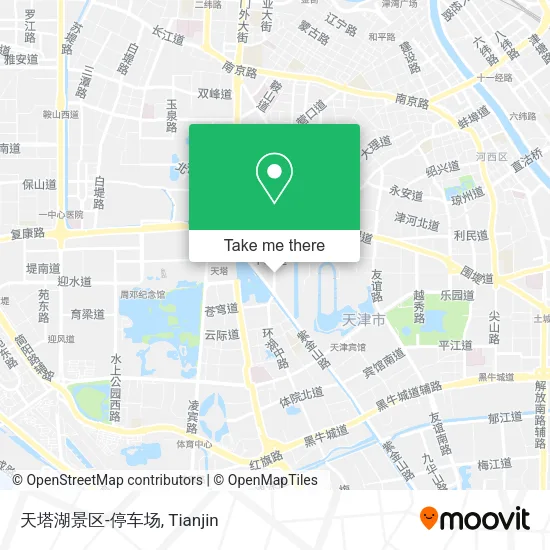 天塔湖景区-停车场 map