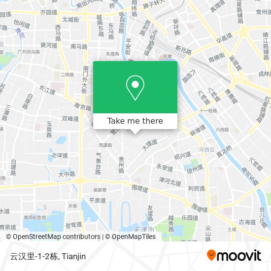 云汉里-1-2栋 map