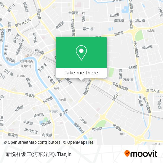 新悦祥饭庄(河东分店) map