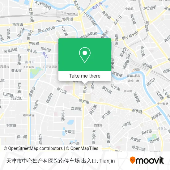 天津市中心妇产科医院南停车场-出入口 map