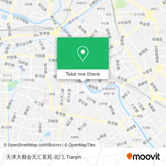 天津大都会天汇茗苑-北门 map