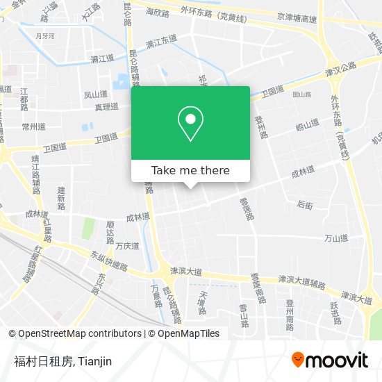 福村日租房 map
