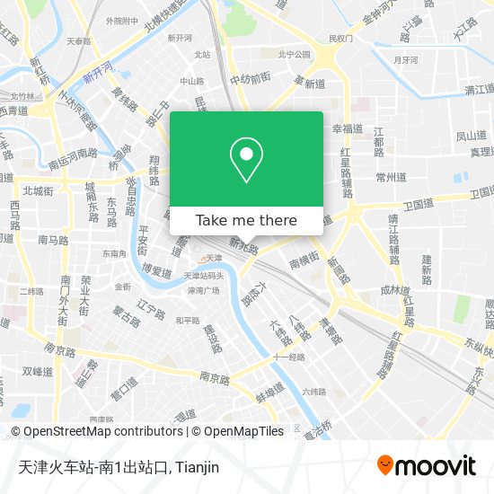天津火车站-南1出站口 map