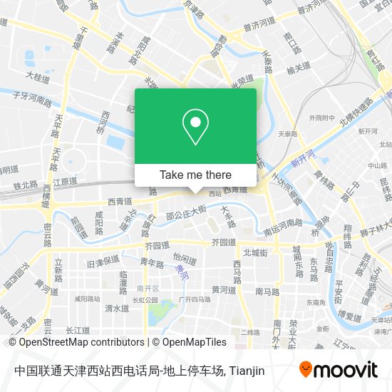 中国联通天津西站西电话局-地上停车场 map