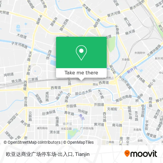 欧亚达商业广场停车场-出入口 map