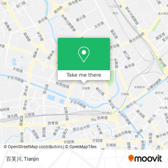 百芙川 map