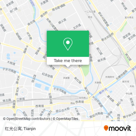 红光公寓 map