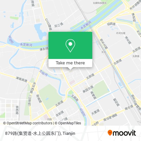 879路(集贤道-水上公园东门) map