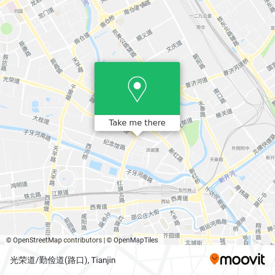 光荣道/勤俭道(路口) map