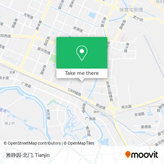 雅静园-北门 map