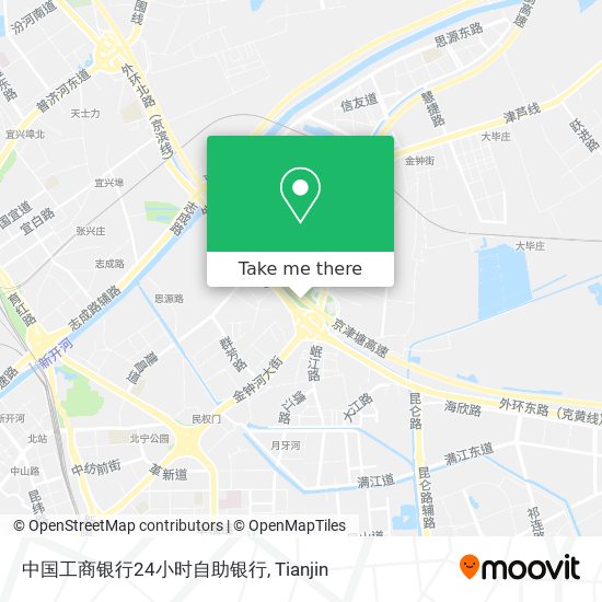 中国工商银行24小时自助银行 map