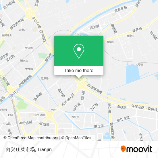何兴庄菜市场 map