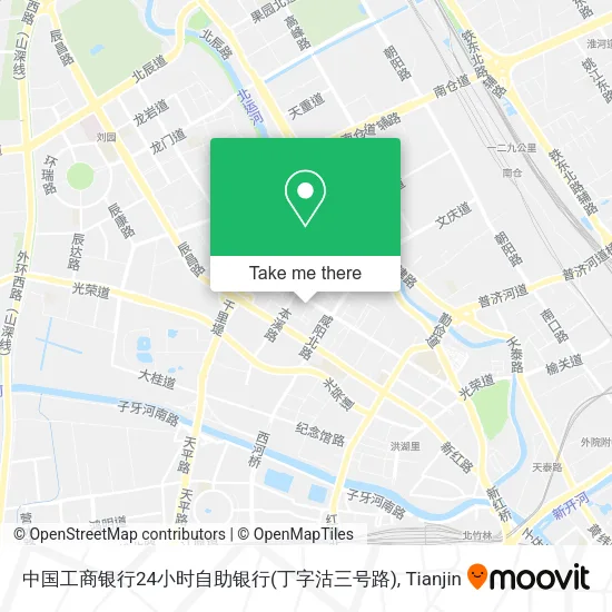 中国工商银行24小时自助银行(丁字沽三号路) map