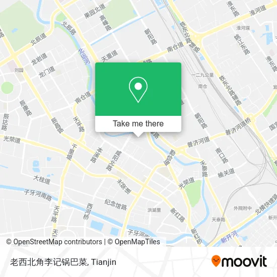 老西北角李记锅巴菜 map