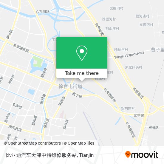 比亚迪汽车天津中特维修服务站 map