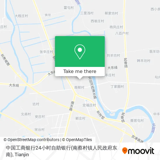 中国工商银行24小时自助银行(南蔡村镇人民政府东南) map