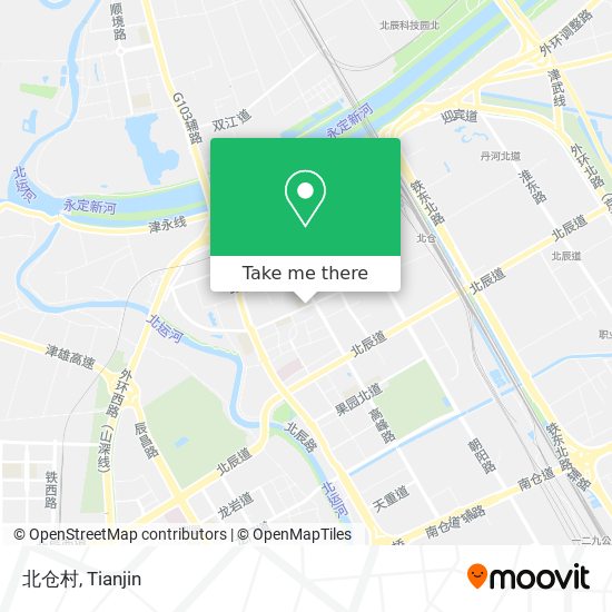 北仓村 map