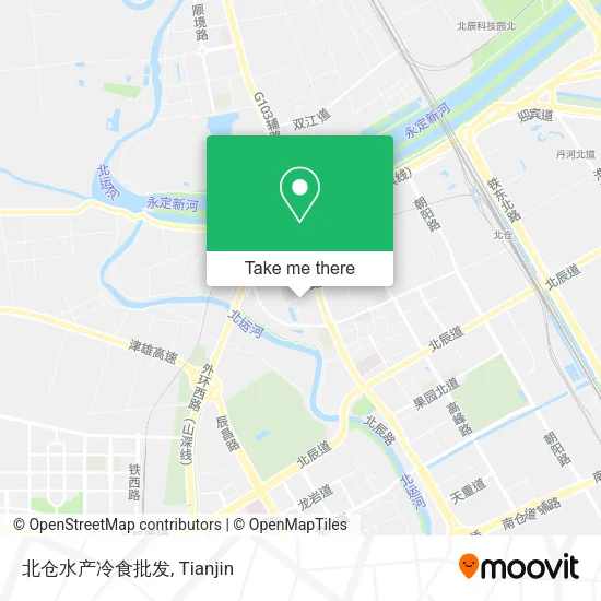 北仓水产冷食批发 map