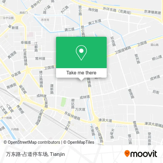 万东路-占道停车场 map